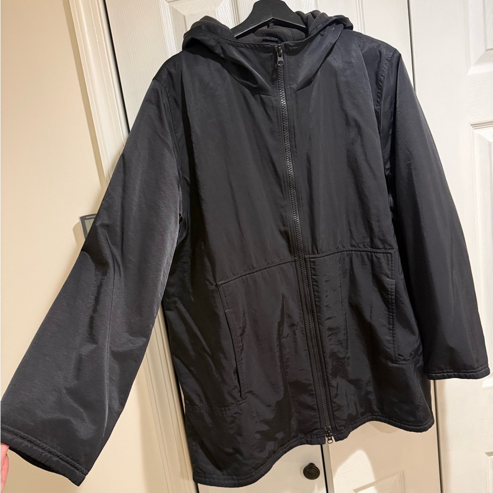Eileen Fisher Kids Black Raincoat